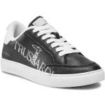 Przecenione Czarne Sneakersy damskie marki Trussardi w rozmiarze 37 
