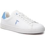 Przecenione Białe Niskie sneakersy męskie marki Trussardi w rozmiarze 42 