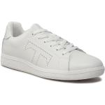 Przecenione Białe Sneakersy męskie marki Trussardi w rozmiarze 42 