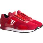 Czerwone Sneakersy męskie w stylu casual marki Trussardi w rozmiarze 40 