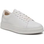 Białe Niskie sneakersy męskie z gładkiej skóry marki Vagabond w rozmiarze 44 