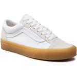 Przecenione Białe Sneakersy sznurowane męskie skaterskie marki Vans w rozmiarze 40 