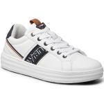Przecenione Białe Niskie sneakersy męskie marki WRANGLER w rozmiarze 45 