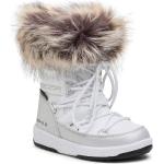 Przecenione Białe Buty trekkingowe wysokie damskie na zimę marki Moon Boot w rozmiarze 30 