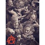 Sons Of Anarchy Fight 60 x 80 cm nadruk na płótnie, wielokolorowy