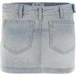Niebieskie Spódnice jeansowe damskie eleganckie dżinsowe na lato marki The Attico 