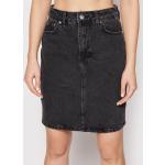 Przecenione Czarne Mini spódniczki damskie dżinsowe mini marki Gestuz w rozmiarze XS 