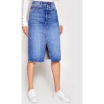 Niebieskie Spódnice jeansowe damskie marki Guess 