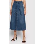 Przecenione Granatowe Spódnice jeansowe damskie dżinsowe marki Liu Jo 