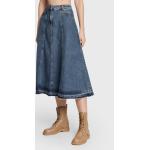 Przecenione Niebieskie Spódnice jeansowe damskie dżinsowe marki MAX & CO. w rozmiarze L 