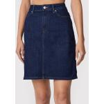Przecenione Niebieskie Mini spódniczki damskie dżinsowe mini marki Tommy Hilfiger w rozmiarze XS 