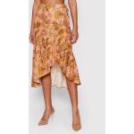 Przecenione Pomarańczowe Spódnice midi damskie safari marki Desigual w rozmiarze XL 
