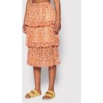 Przecenione Pomarańczowe Spódnice midi damskie hippie marki Femi Stories w rozmiarze XS 