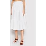 Przecenione Białe Spódnice midi damskie marki Patrizia Pepe w rozmiarze XL 
