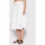 Przecenione Białe Spódnice midi damskie marki PESERICO w rozmiarze XL 