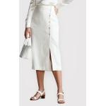 Przecenione Białe Spódnice midi damskie marki POLO RALPH LAUREN Big & Tall w rozmiarze XXS 