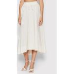 Przecenione Białe Spódnice midi damskie marki Sisley w rozmiarze XL 