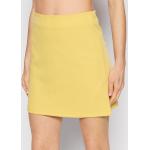 Przecenione Żółte Mini spódniczki damskie mini marki NA-KD w rozmiarze S 