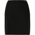Czarne Mini spódniczki damskie eleganckie z wiskozy mini marki Marc Cain 
