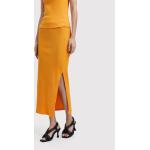Przecenione Pomarańczowe Spódnice ołówkowe damskie marki Selected Selected Femme w rozmiarze S 