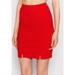 Przecenione Czerwone Spódnice ołówkowe damskie dżinsowe marki Tommy Hilfiger TOMMY JEANS w rozmiarze S 