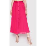 Przecenione Różowe Spódnice plisowane damskie maxi marki HUGO BOSS BOSS w rozmiarze S 