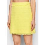 Przecenione Żółte Mini spódniczki damskie mini marki MARELLA w rozmiarze M 