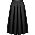 Czarne Spódnice midi damskie w paski eleganckie aksamitne na zimę marki Bomboogie w rozmiarze XL 