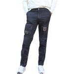 Czarne Spodnie rurki męskie bawełniane marki AERONAUTICA MILITARE w rozmiarze XL 