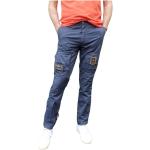 Niebieskie Spodnie męskie bawełniane marki AERONAUTICA MILITARE w rozmiarze XL 