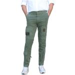Zielone Spodnie rurki męskie bawełniane marki AERONAUTICA MILITARE w rozmiarze XL 