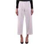 Białe Szerokie spodnie damskie marki MOSCHINO w rozmiarze XS 