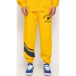 Przecenione Żółte Spodnie męskie bawełniane marki Brixton w rozmiarze S 