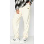 Przecenione Beżowe Spodnie dresowe bawełniane damskie bawełniane marki Carhartt WIP w rozmiarze XS 