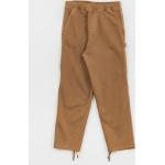 Przecenione Brązowe Spodnie robocze męskie bawełniane marki Carhartt WIP w rozmiarze XL 