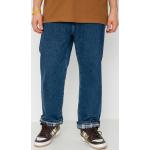 Przecenione Niebieskie Spodnie męskie luźne bawełniane marki Carhartt WIP 