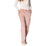 Różowe Spodnie sztruksowe damskie z falbankami sztruksowe marki MASON´S w rozmiarze S 
