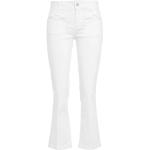 Białe Zniszczone jeansy damskie z perłami dżinsowe marki Liu Jo 