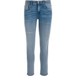 Niebieskie Jeansy rurki damskie dżinsowe marki Diesel 