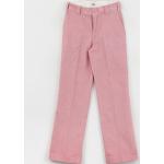 Przecenione Różowe Eleganckie spodnie damskie w stylu preppy z dodatkiem bawełny marki Dickies 