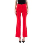 Czerwone Eleganckie spodnie damskie w rozmiarze XS 