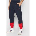 Przecenione Granatowe Spodnie dresowe męskie marki adidas w rozmiarze S 