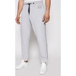 Przecenione Szare Spodnie dresowe męskie marki Armani Exchange w rozmiarze XL 