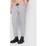 Przecenione Szare Spodnie dresowe damskie sportowe marki DKNY | Donna Karan w rozmiarze M 