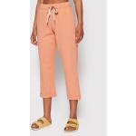 Przecenione Pomarańczowe Spodnie dresowe damskie sportowe marki Femi Stories w rozmiarze M 