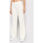 Przecenione Białe Spodnie dresowe damskie marki Guess w rozmiarze S 