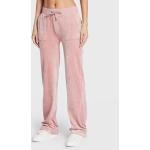 Przecenione Różowe Spodnie dresowe damskie marki Juicy Couture w rozmiarze L 