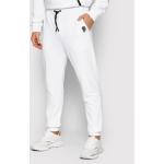 Przecenione Białe Spodnie dresowe męskie marki Karl Lagerfeld w rozmiarze L 