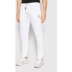 Przecenione Białe Spodnie dresowe męskie marki Karl Lagerfeld w rozmiarze L 