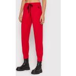 Przecenione Czerwone Spodnie dresowe damskie marki Liviana Conti w rozmiarze S 